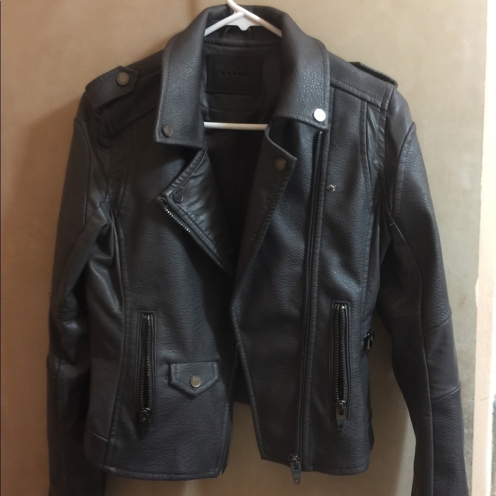 Faux leather jacket